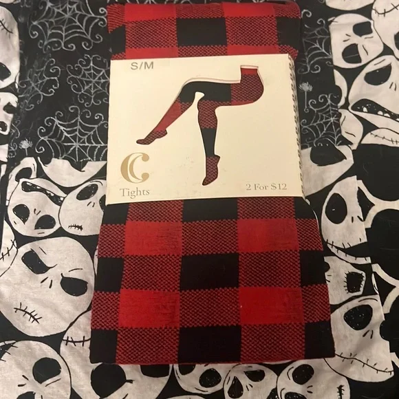 Charming Charlie tights plaid - Picture 1 of 4
